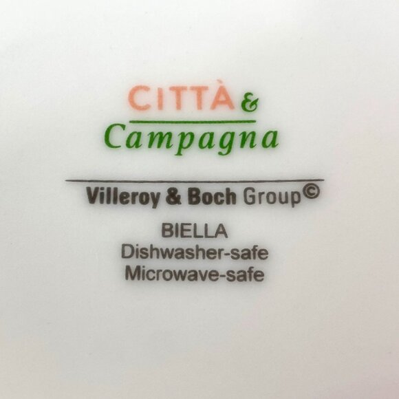 Villeroy & Boch 10" Porcelain Serving Bowl Large "Biella" Citta & Compagna EUC - Picture 7 of 7